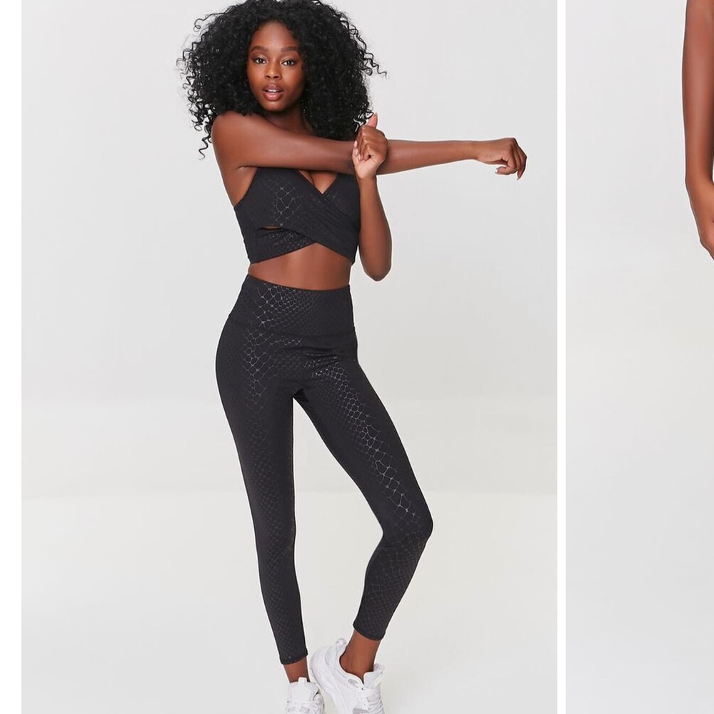 Black Snake Print legging set